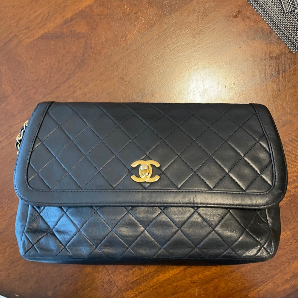 Chanel Lambskin Quilted Jumbo Flap Bag - Picture 3 of 14